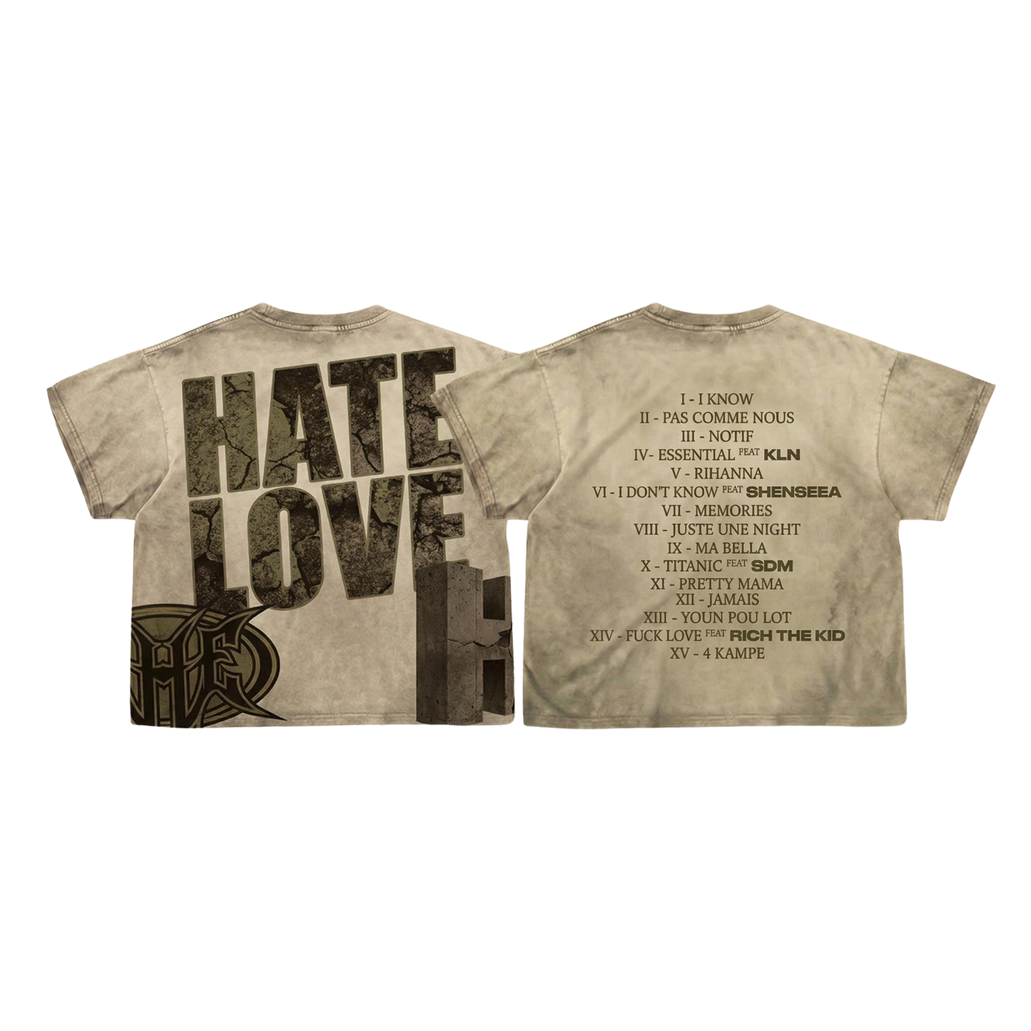T-SHIRT BEIGE « TRACKLIST » USB