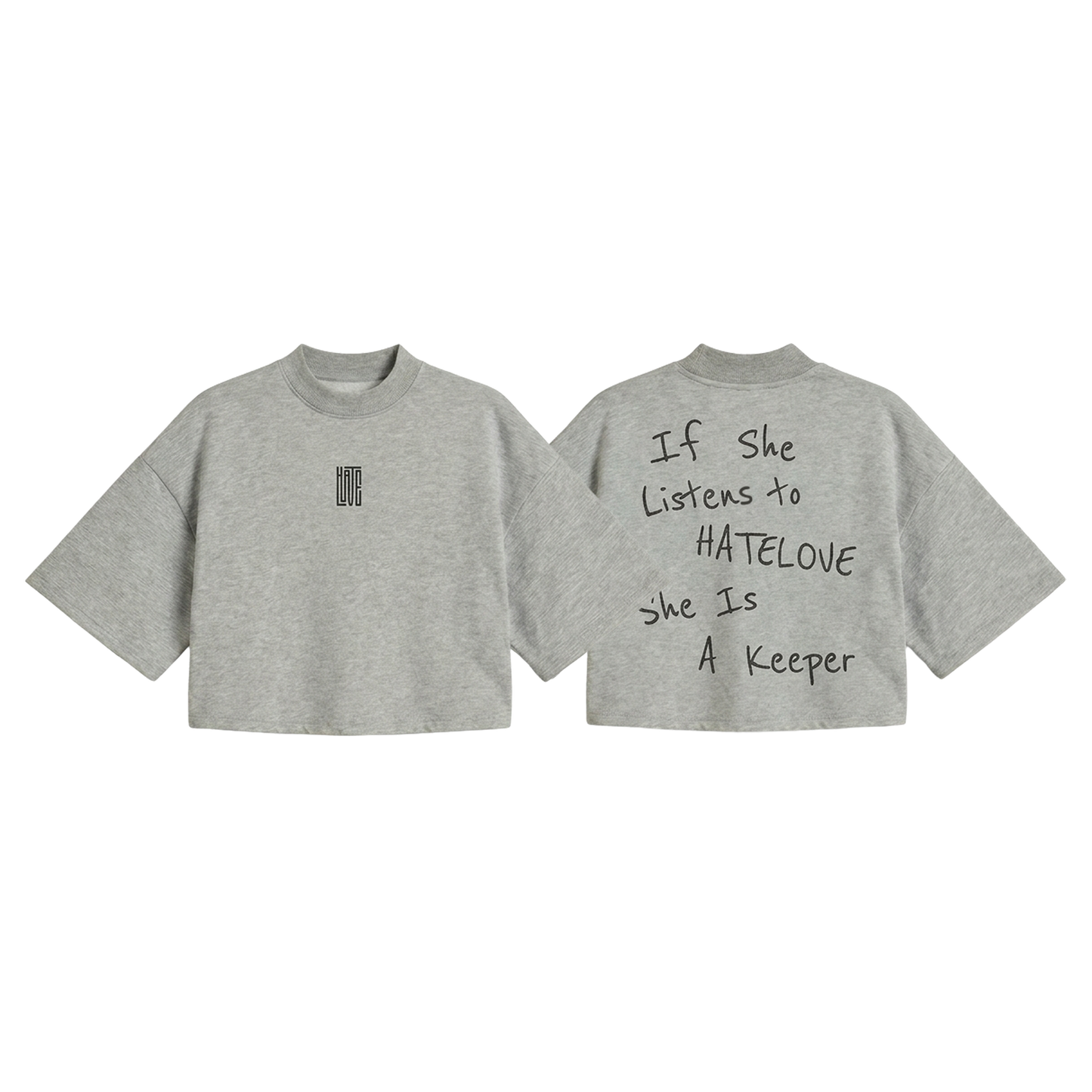 CROP-TOP « IF SHE LISTENS TO HATELOVE » USB