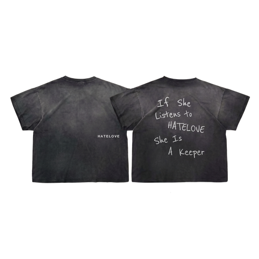 T-SHIRT « IF SHE LISTENS TO HATELOVE » USB